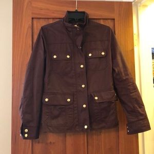 JCrew Downtown Field Jacket (maroon)